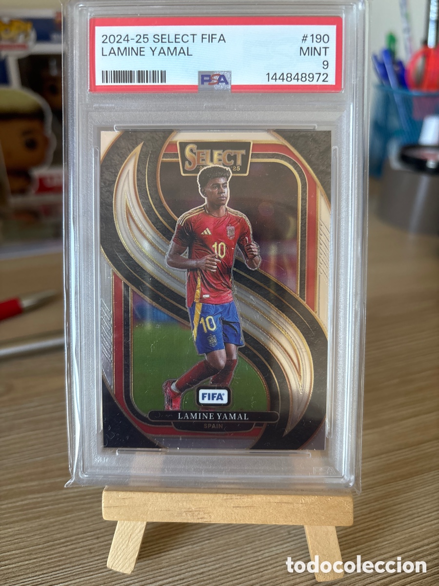 Cromos de f&uacute;tbol: Yamal PSA 9 de Panini Select