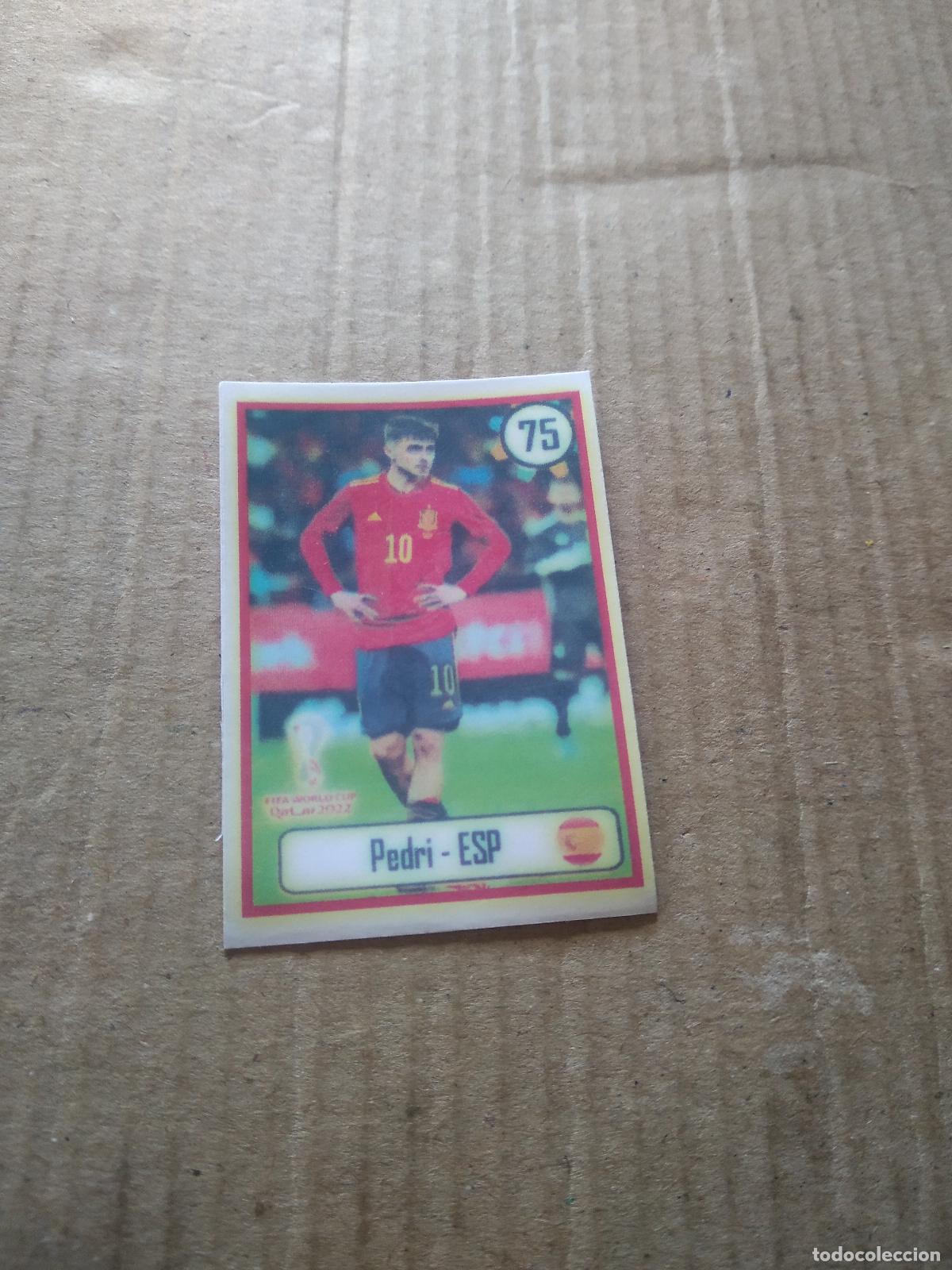 Cromos de f&uacute;tbol: 75 PEDRI ESPA&Ntilde;A CROMO FUTBOL MUNDIAL 2022 WORLD CUP EDITADO EN BRASIL