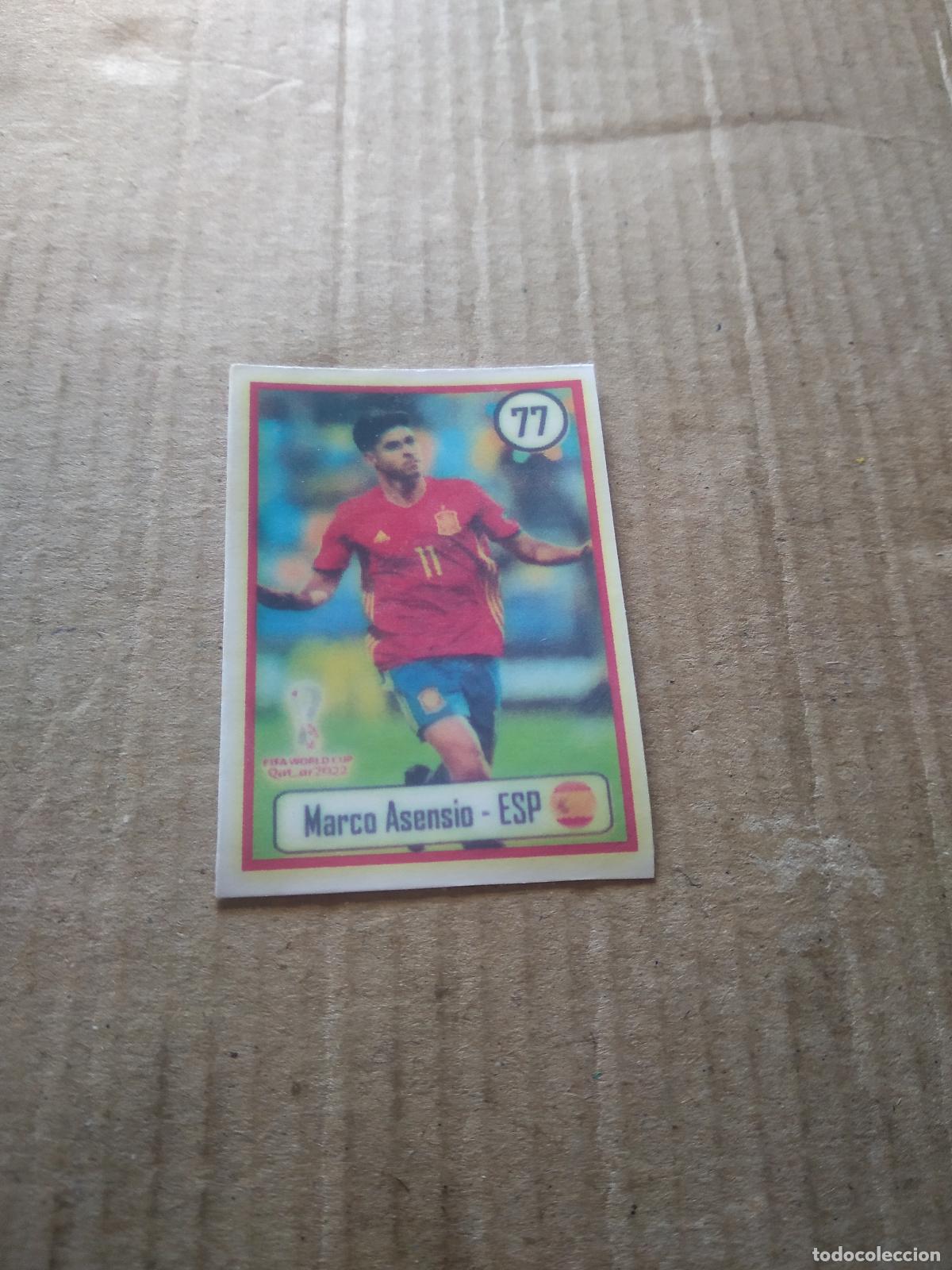 Cromos de f&uacute;tbol: 77 ASENSIO ESPA&Ntilde;A CROMO FUTBOL MUNDIAL 2022 WORLD CUP EDITADO EN BRASIL