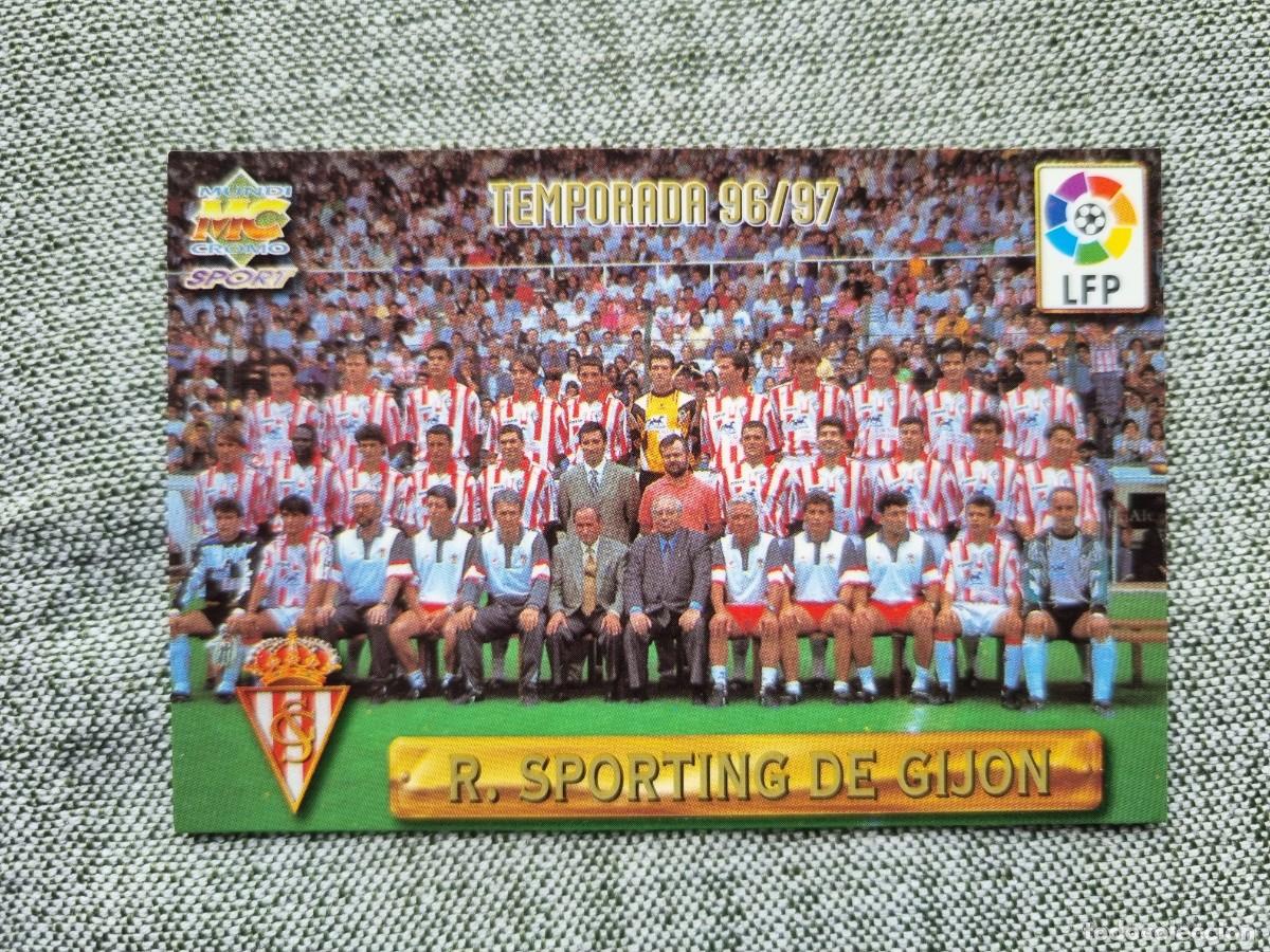 Cromos de f&uacute;tbol: 307 PLANTILLA (Sporting de Gij&oacute;n). Las Fichas de la Liga 1996 1997 96 97 (Mundicromo)