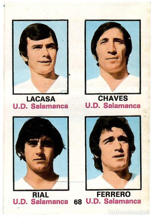 Cromos de f&uacute;tbol: Adhesivo n&ordm; 68 del album de futbol 1974-75, FHER (U.D. Salamanca)