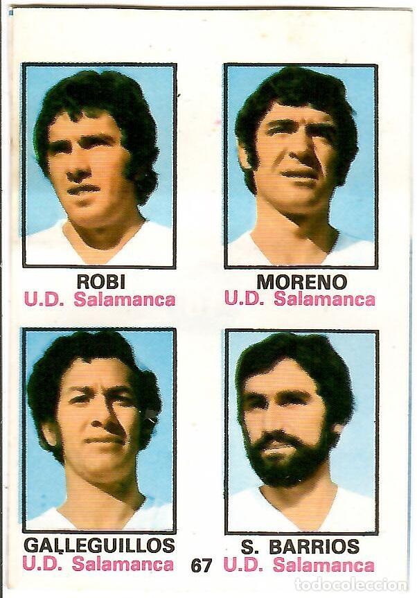 Cromos de f&uacute;tbol: Adhesivo n&ordm; 67 del album de futbol 1974-75, FHER (U.D. Salamanca)
