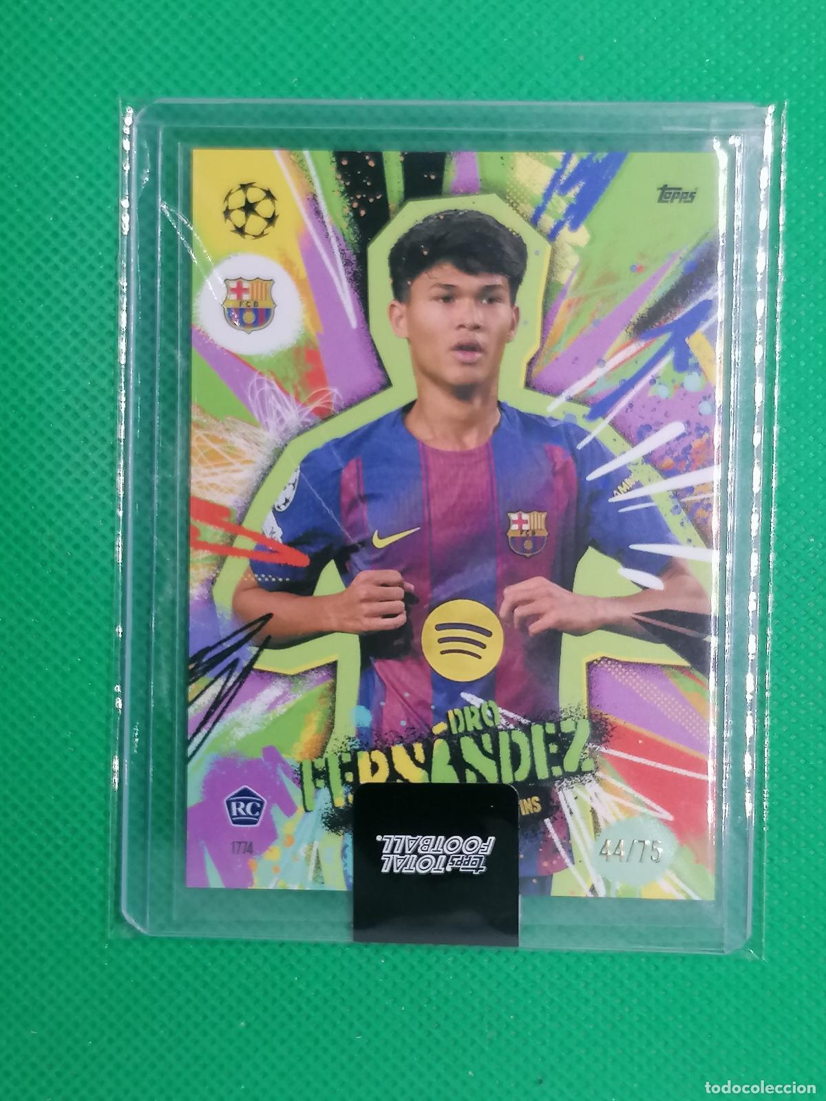 Fu&szlig;ball-Sticker: DRO FERNANDEZ BARCELONA ROOKIE NEXT GOAL WINS /75 ⚽ TTF TOPPS TOTAL FOOTBALL 25 26 2025 2026 ⚽
