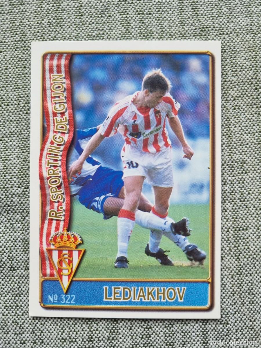 Football Stickers: 322 LEDIAKHOV (Sporting de Gij&oacute;n). Las Fichas de la Liga 1996 1997 96 97 (Mundicromo)