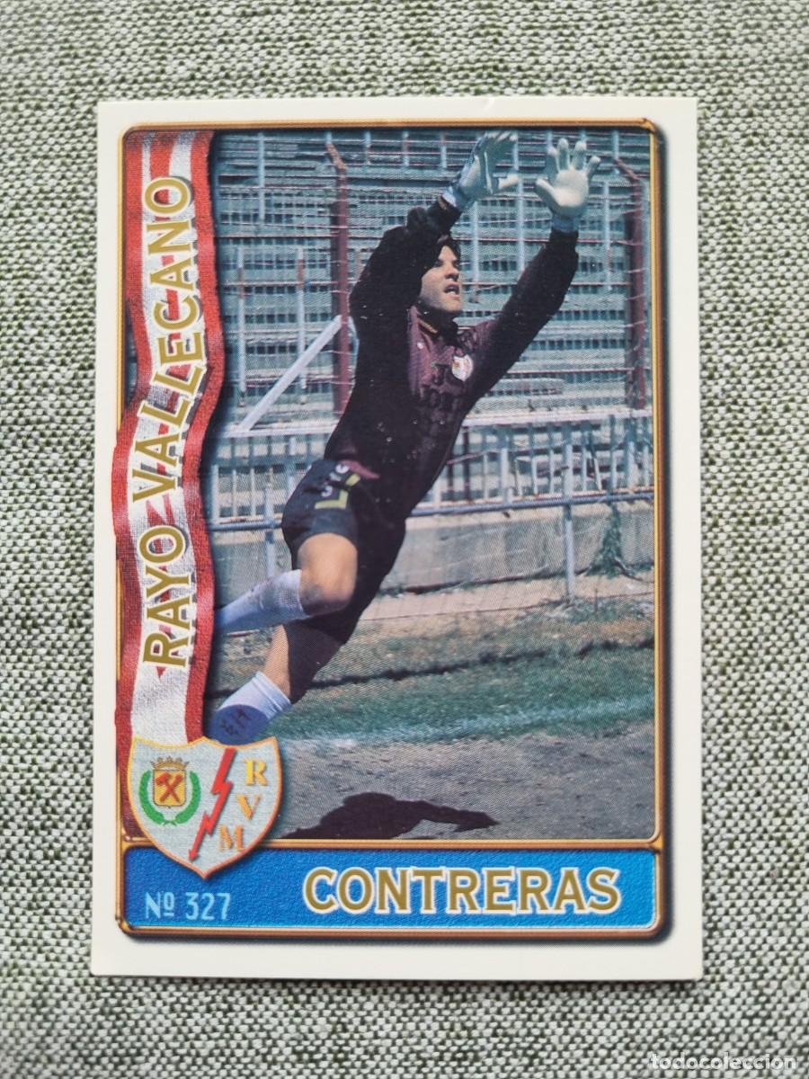 Football Stickers: 327 CONTRERAS (Rayo Vallecano). Las Fichas de la Liga 1996 1997 96 97 (Mundicromo)
