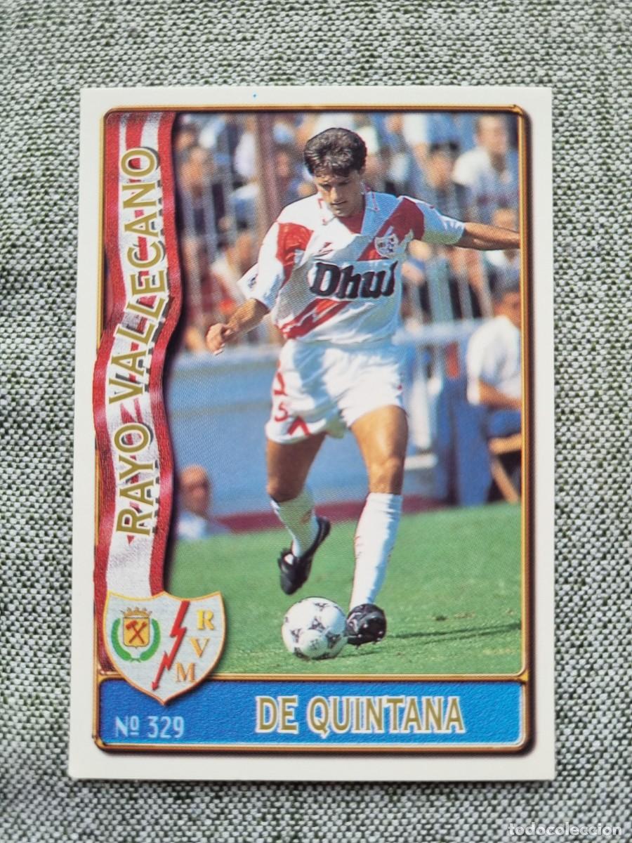 Cartes &agrave; collectionner de Football: 329 DE QUINTANA (Rayo Vallecano). Las Fichas de la Liga 1996 1997 96 97 (Mundicromo)