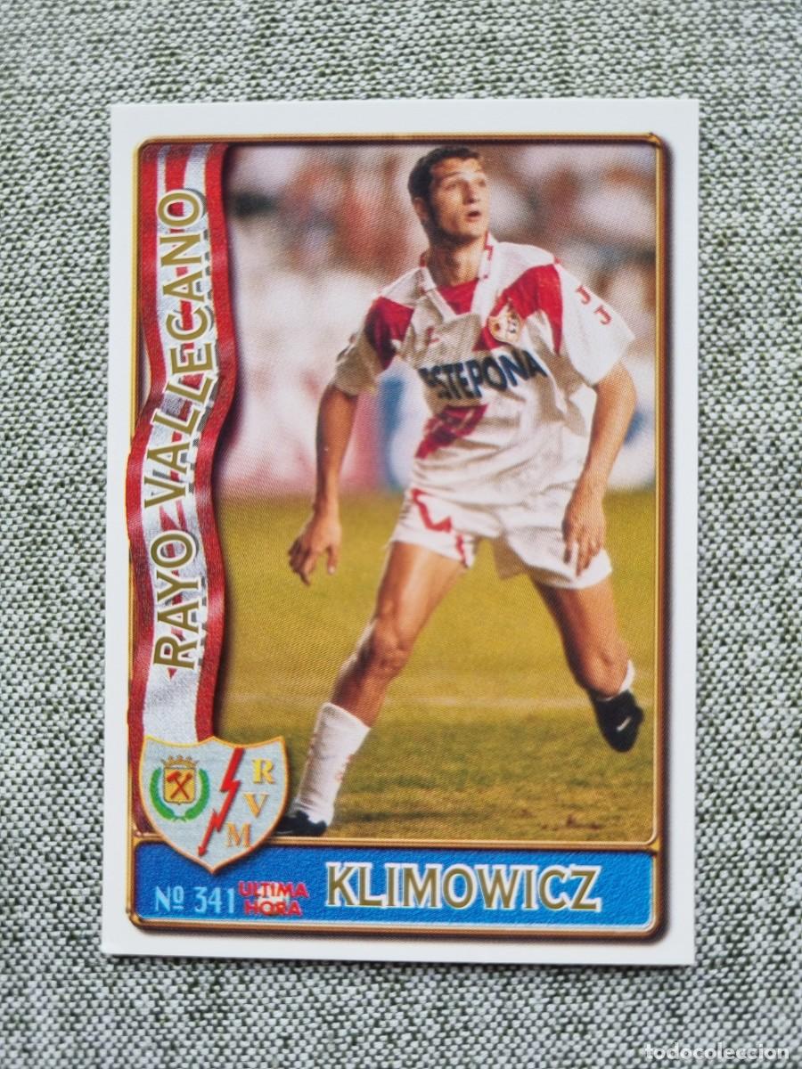 Cartes &agrave; collectionner de Football: 341 KLIMOWICZ (Rayo Vallecano) &Uacute;LTIMA HORA. Las Fichas de la Liga 1996 1997 96 97 (Mundicromo)