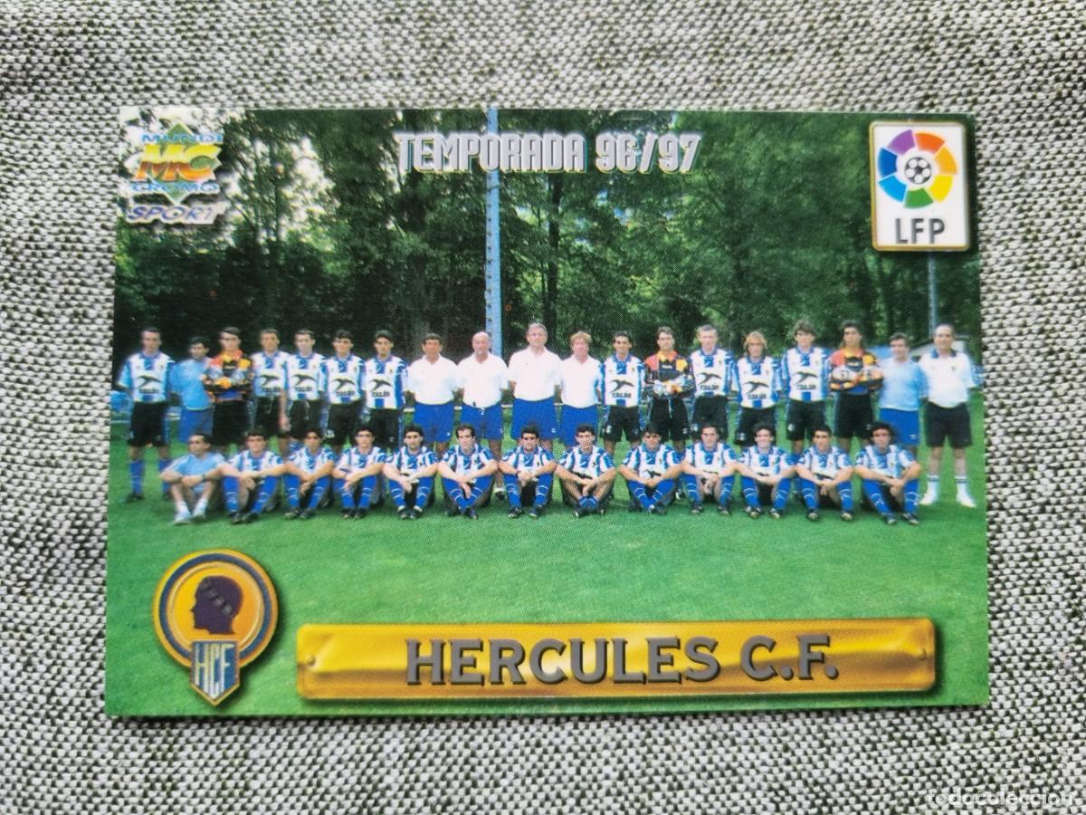 Cartes &agrave; collectionner de Football: 343 PLANTILLA (H&eacute;rcules CF) LETRAS PLATEADAS. Las Fichas de la Liga 1996 1997 96 97 (Mundicromo)