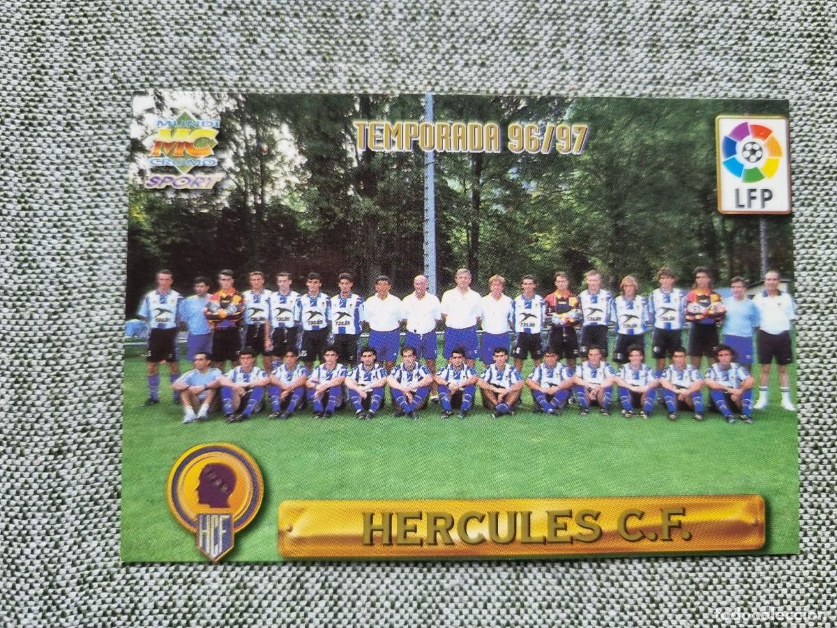 Cartes &agrave; collectionner de Football: 343 PLANTILLA (H&eacute;rcules CF) LETRAS DORADAS. Las Fichas de la Liga 1996 1997 96 97 (Mundicromo)
