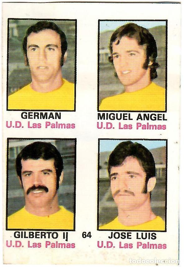 Cartes &agrave; collectionner de Football: Adhesivo n&ordm; 64 del album de futbol 1974-75, FHER (U.D. Las Palmas)