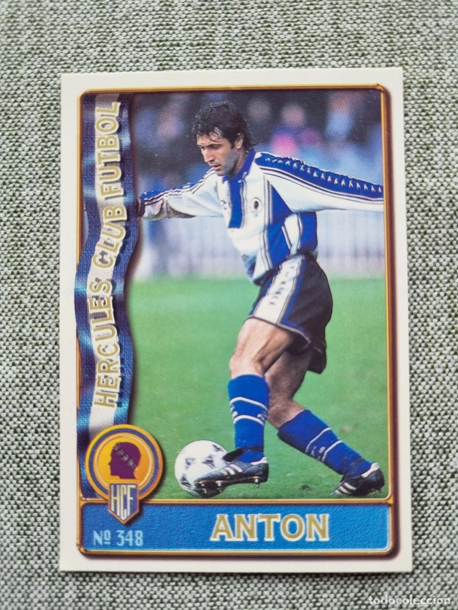 Cromos de f&uacute;tbol: 348 ANT&Oacute;N (H&eacute;rcules CF). Las Fichas de la Liga 1996 1997 96 97 (Mundicromo)