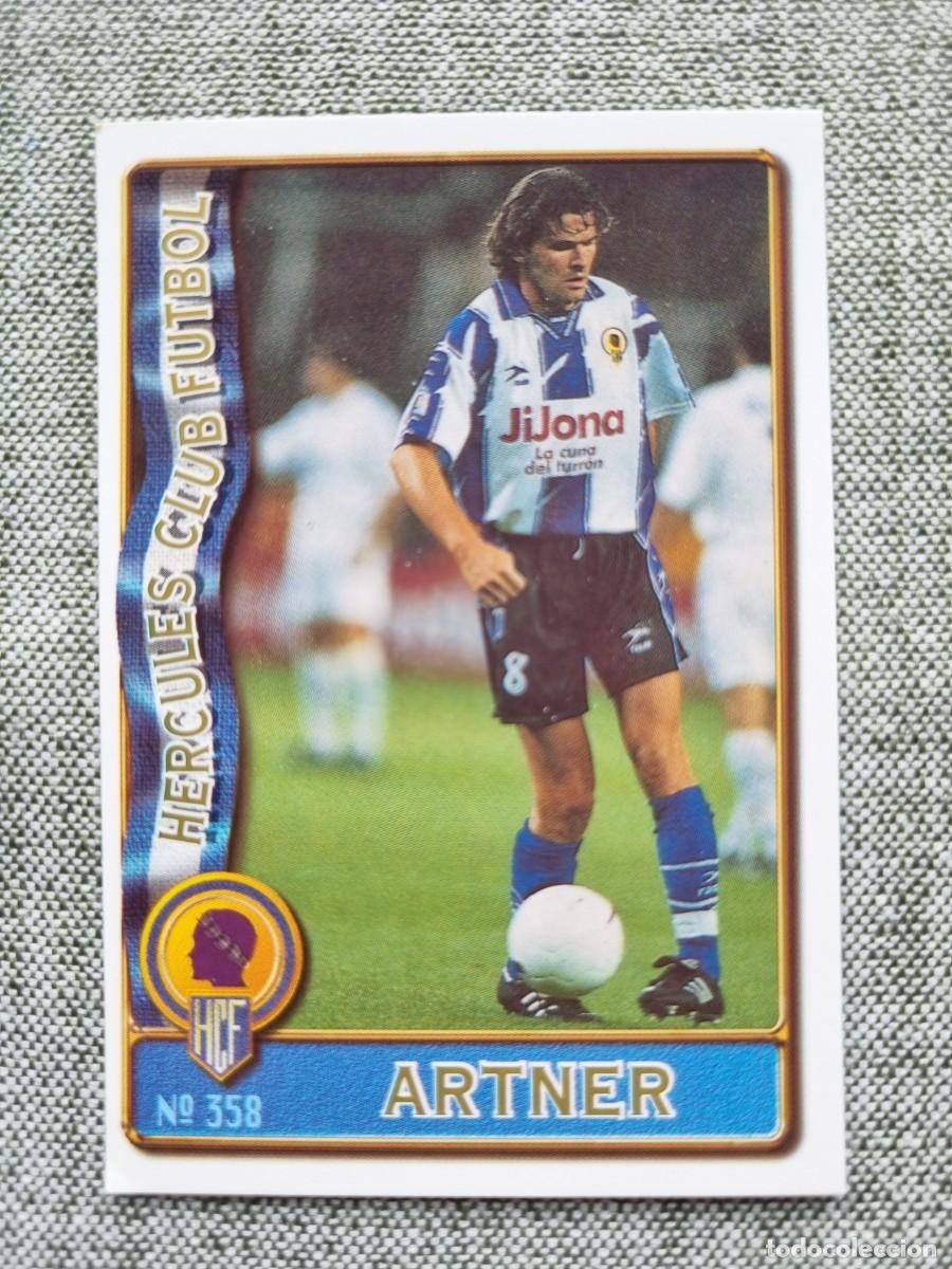 Cromos de f&uacute;tbol: 358 ARTNER (H&eacute;rcules CF). Las Fichas de la Liga 1996 1997 96 97 (Mundicromo)