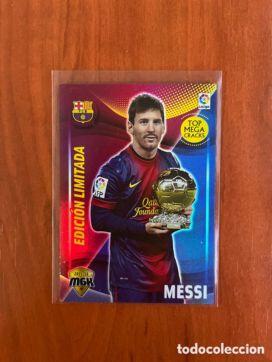 Cromos de f&uacute;tbol: MEGACRACKS 2015 2016 15 16 PANINI MESSI 72 B BAL&Oacute;N DE ORO EDICI&Oacute;N LIMITADA BARCELONA MEGA CRACKS MGK