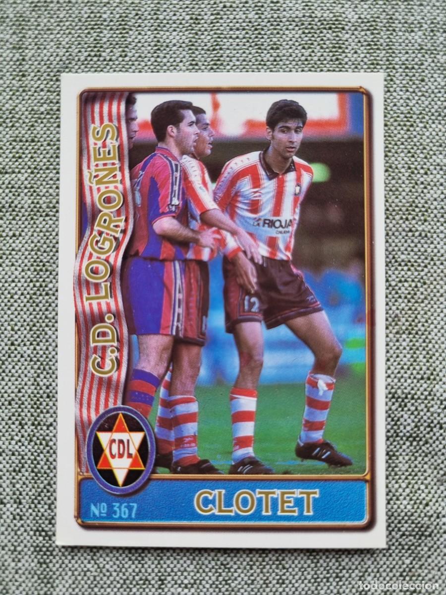 Fu&szlig;ball-Sticker: 367 CLOTET (CD Logro&ntilde;&eacute;s). Las Fichas de la Liga 1996 1997 96 97 (Mundicromo)