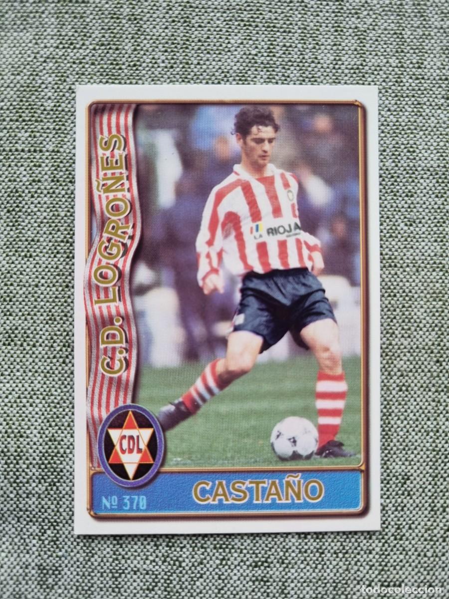 Figurine di Calcio: 370 CASTA&Ntilde;O (CD Logro&ntilde;&eacute;s). Las Fichas de la Liga 1996 1997 96 97 (Mundicromo)
