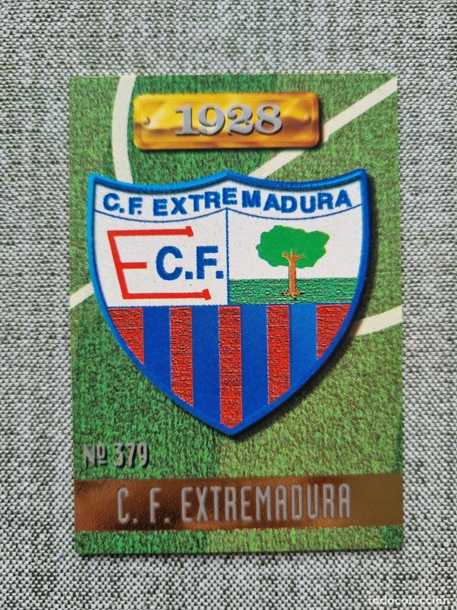 Cromos de Futebol: 379 ESCUDO (CF Extremadura). Las Fichas de la Liga 1996 1997 96 97 (Mundicromo)