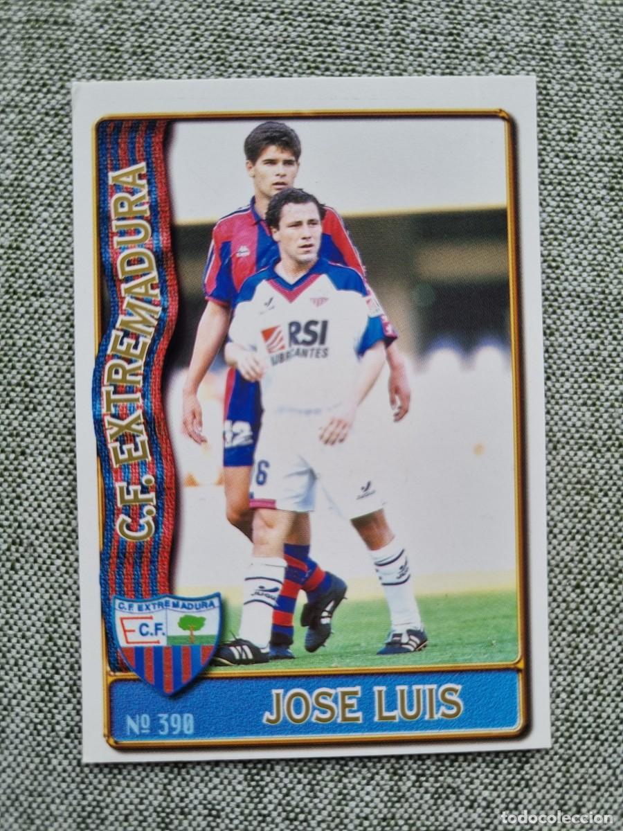 Cromos de Futebol: 390 JOS&Eacute; LUIS (CF Extremadura). Las Fichas de la Liga 1996 1997 96 97 (Mundicromo)