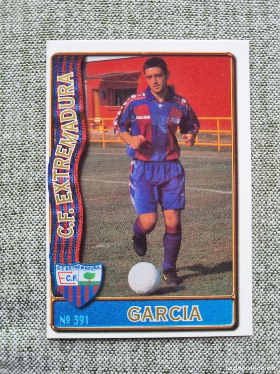 Cromos de Futebol: 391 GARC&Iacute;A (CF Extremadura). Las Fichas de la Liga 1996 1997 96 97 (Mundicromo)