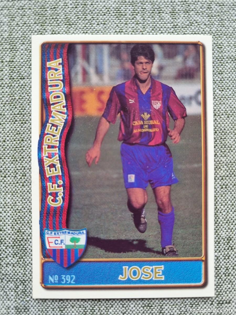 Cromos de f&uacute;tbol: 392 JOS&Eacute; (CF Extremadura). Las Fichas de la Liga 1996 1997 96 97 (Mundicromo)
