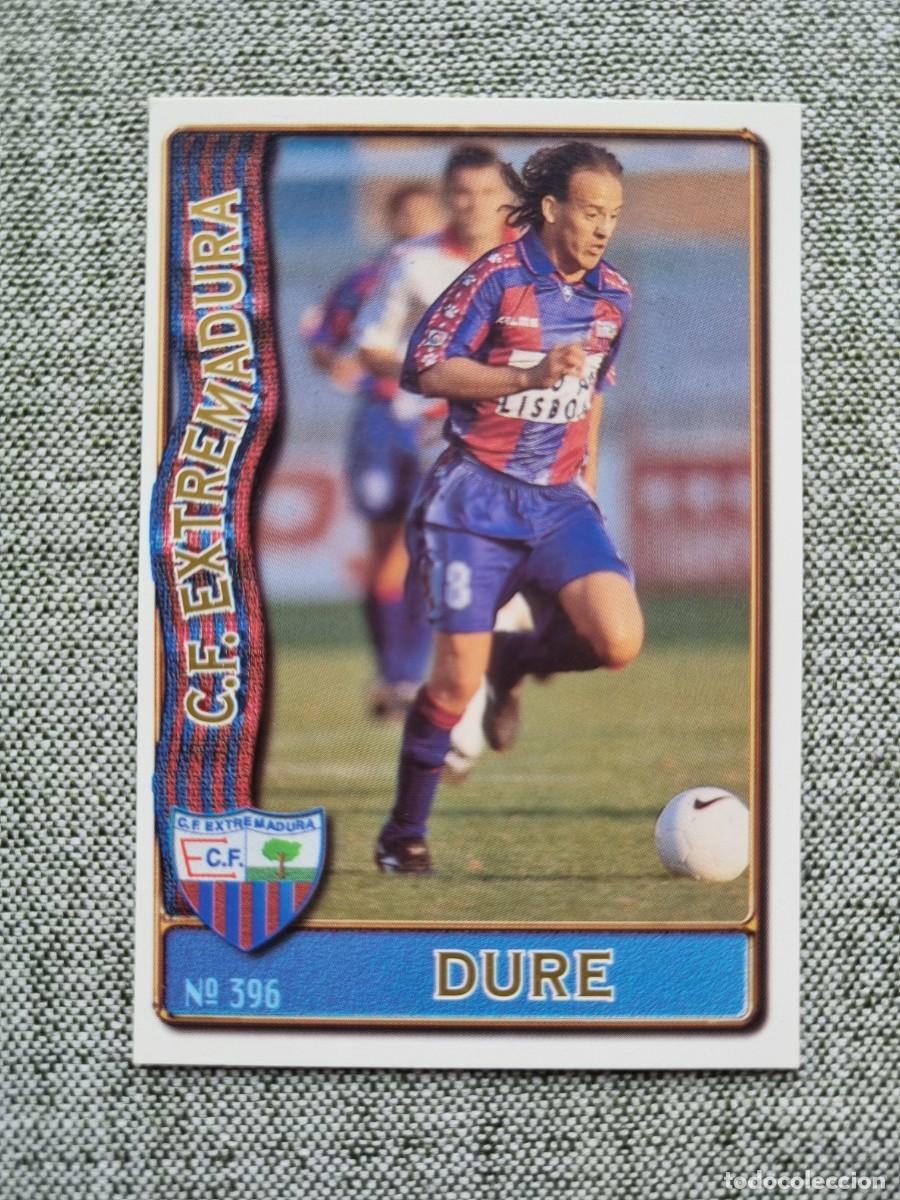 Cromos de f&uacute;tbol: 396 DURE (CF Extremadura). Las Fichas de la Liga 1996 1997 96 97 (Mundicromo)