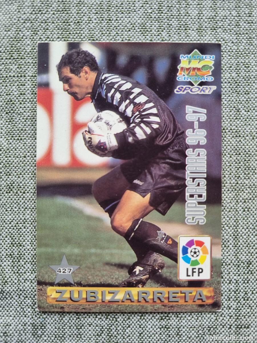 Cromos de Futebol: 427 ZUBIZARRETA / PIOJO L&Oacute;PEZ (Valencia CF). Las Fichas de la Liga 1996 1997 96 97 (Mundicromo)