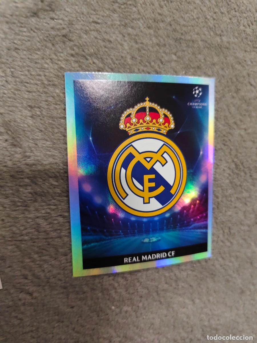 Cromos de f&uacute;tbol: 158 CHAMPIONS LEAGUE 09 10 PANINI ESCUDO LOGO REAL MADRID CF 2009 2010 UCL AAA