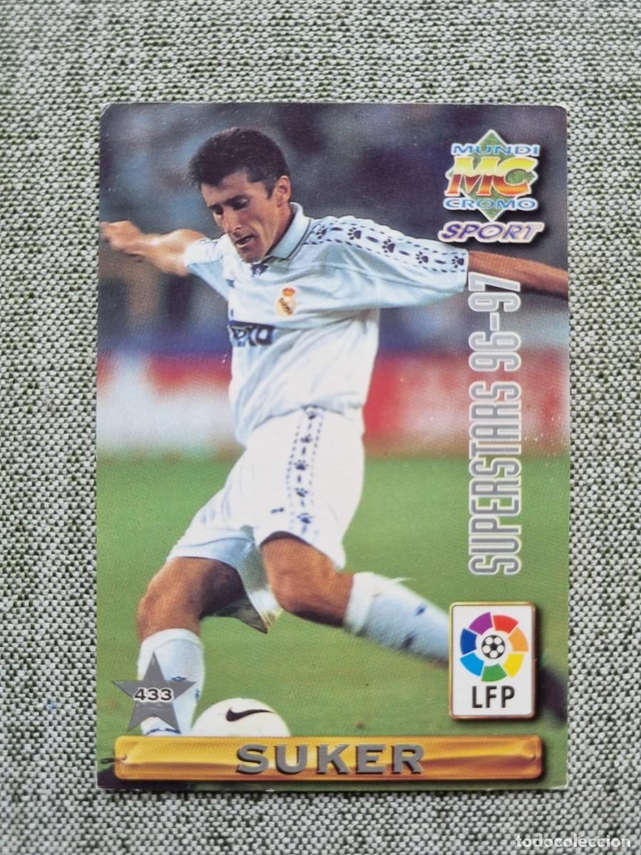 Cromos de f&uacute;tbol: 433 SUKER / MIJATOVIC (Real Madrid CF). Las Fichas de la Liga 1996 1997 96 97 (Mundicromo)