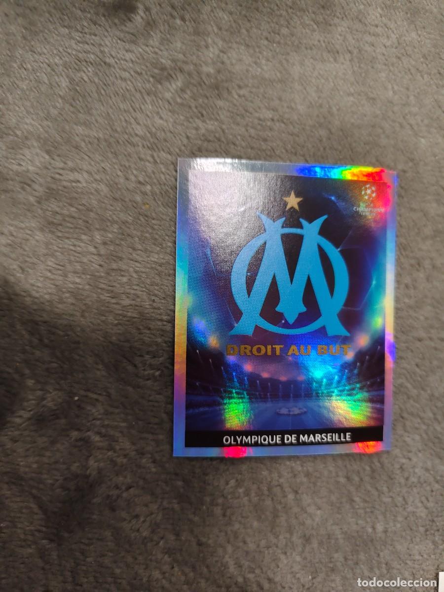 Cromos de f&uacute;tbol: 175 CHAMPIONS LEAGUE 09 10 PANINI ESCUDO LOGO OLYMPIQUE DE MARSEILLE 2009 2010 UCL AAA