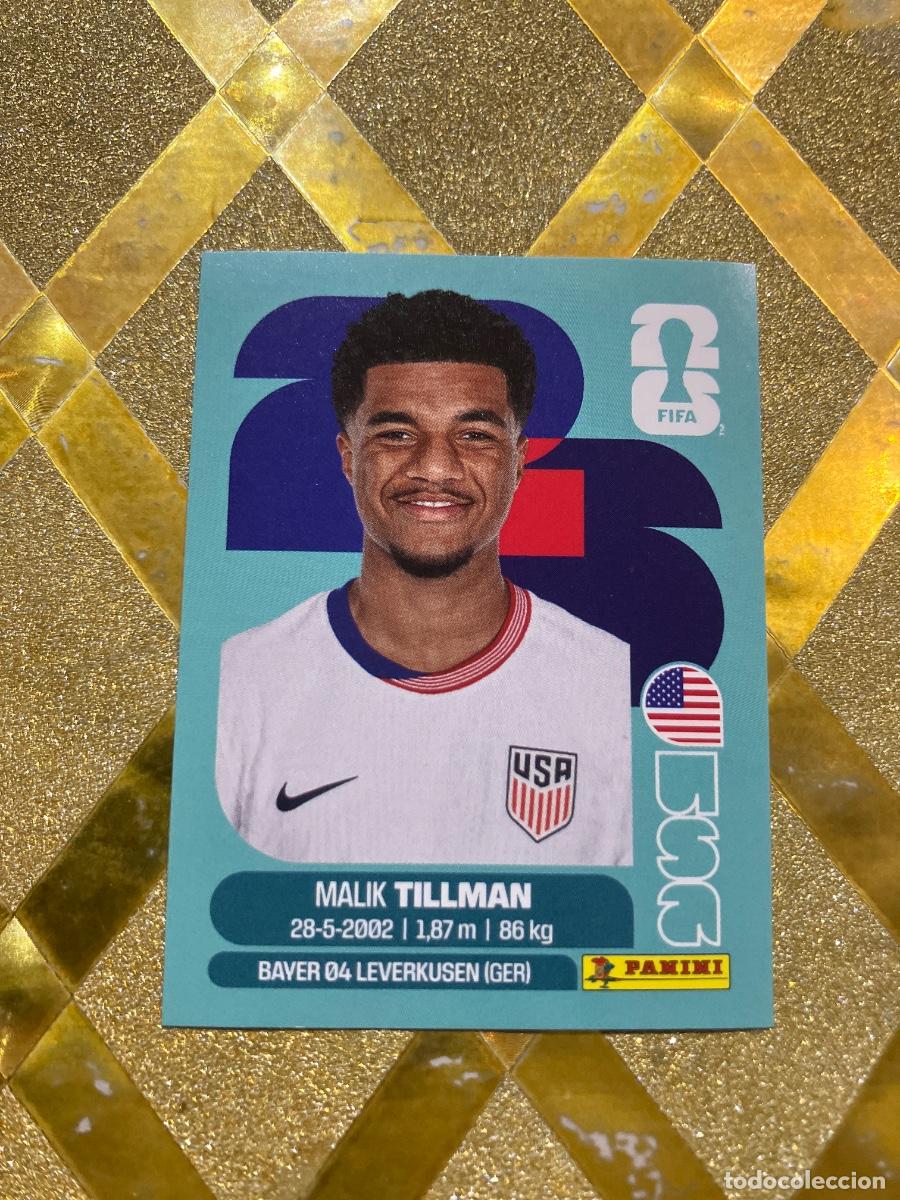 Cromos de f&uacute;tbol: CROMO DE F&Uacute;TBOL NUMERO 15 MAILK TILLMAN EEUU O USA MUNDIAL 2026 MEXICO-EEUU-CANADA PANINI !