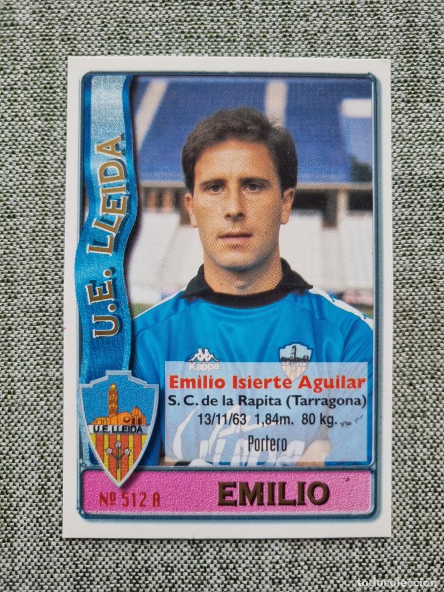Cromos de Futebol: 512 EMILIO / LLUIS (UE Lleida). Las Fichas de la Liga 1996 1997 96 97 (Mundicromo)
