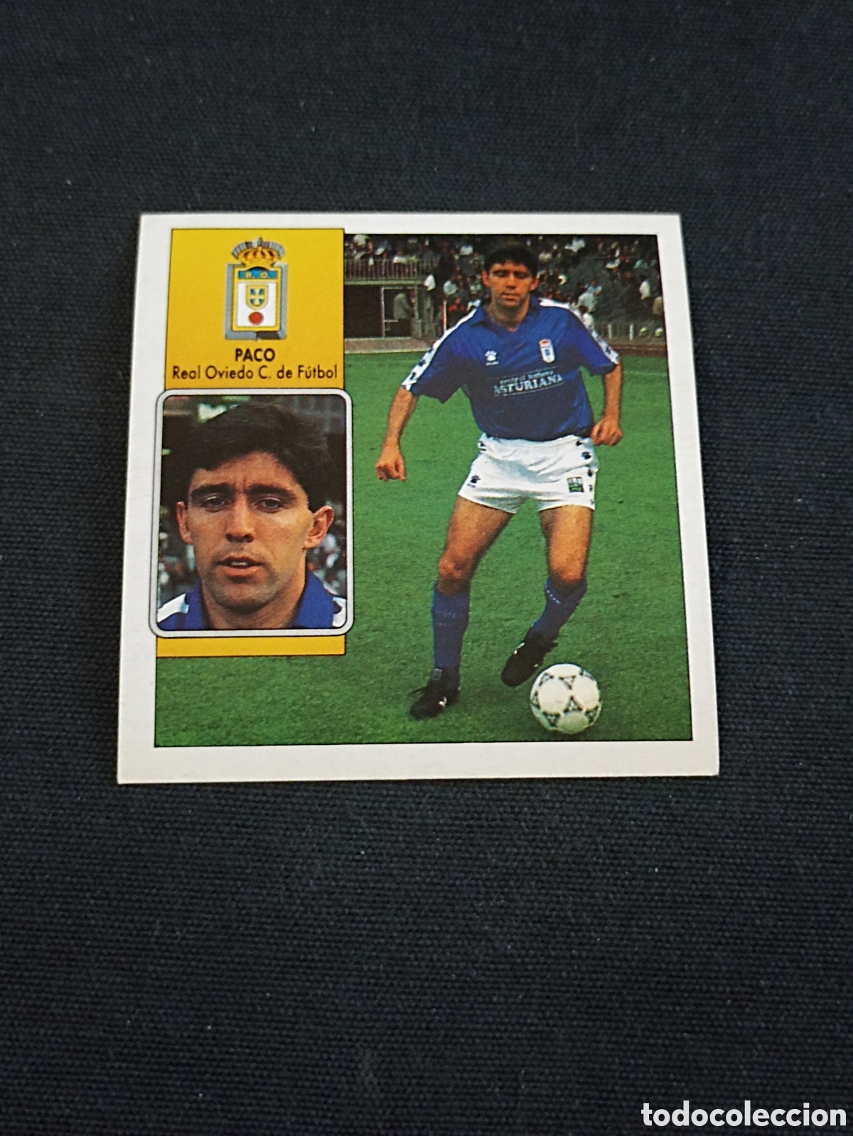 Cromos de Futebol: Paco ( Real Oviedo Club De F&uacute;tbol ). Liga este 92-93. Nunca pegado