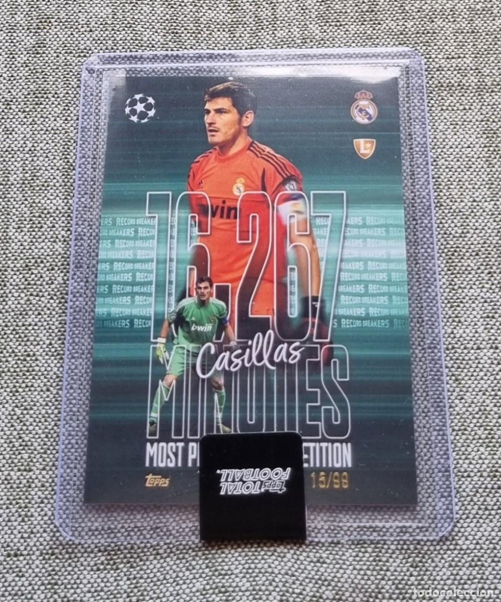 Cromos de Futebol: CASILLAS (Record Breakers) NUMERADA /99 (Real Madrid CF). TOPPS Total Football 2025 2026 25 26