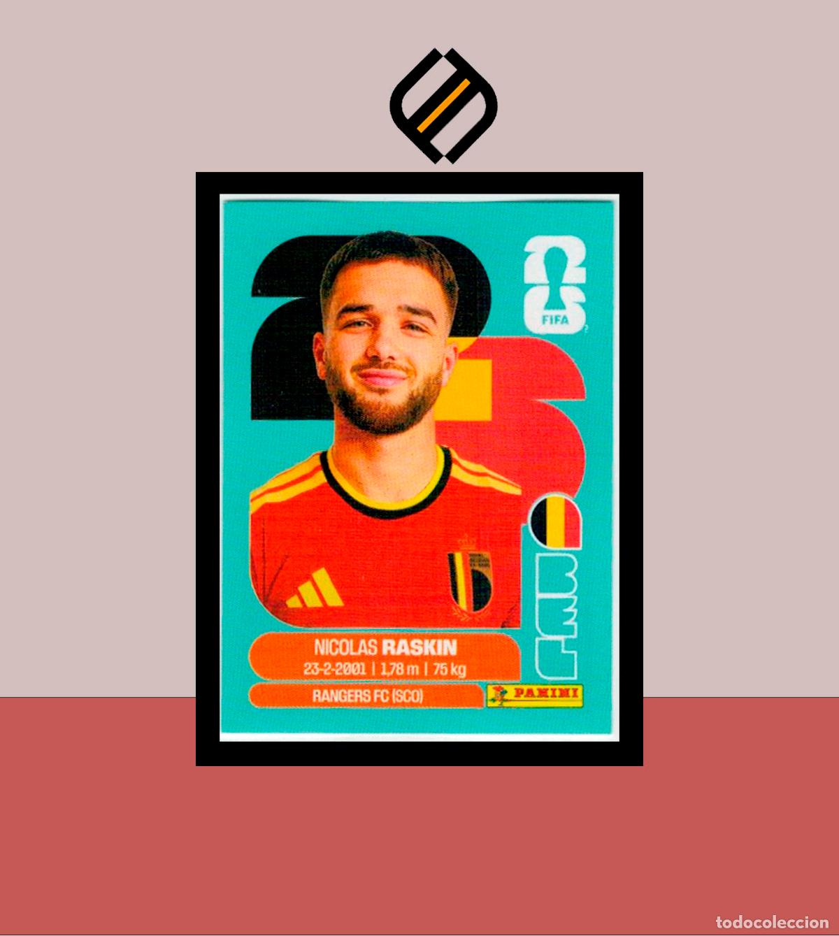 Cromos de Futebol: PANINI FIFA CLUB WORLD CUP 2026 26 BEL 11 NICOLAS RASKIN B&Eacute;LGICA STICKER MUNDIAL MEX CAN USA LIGA