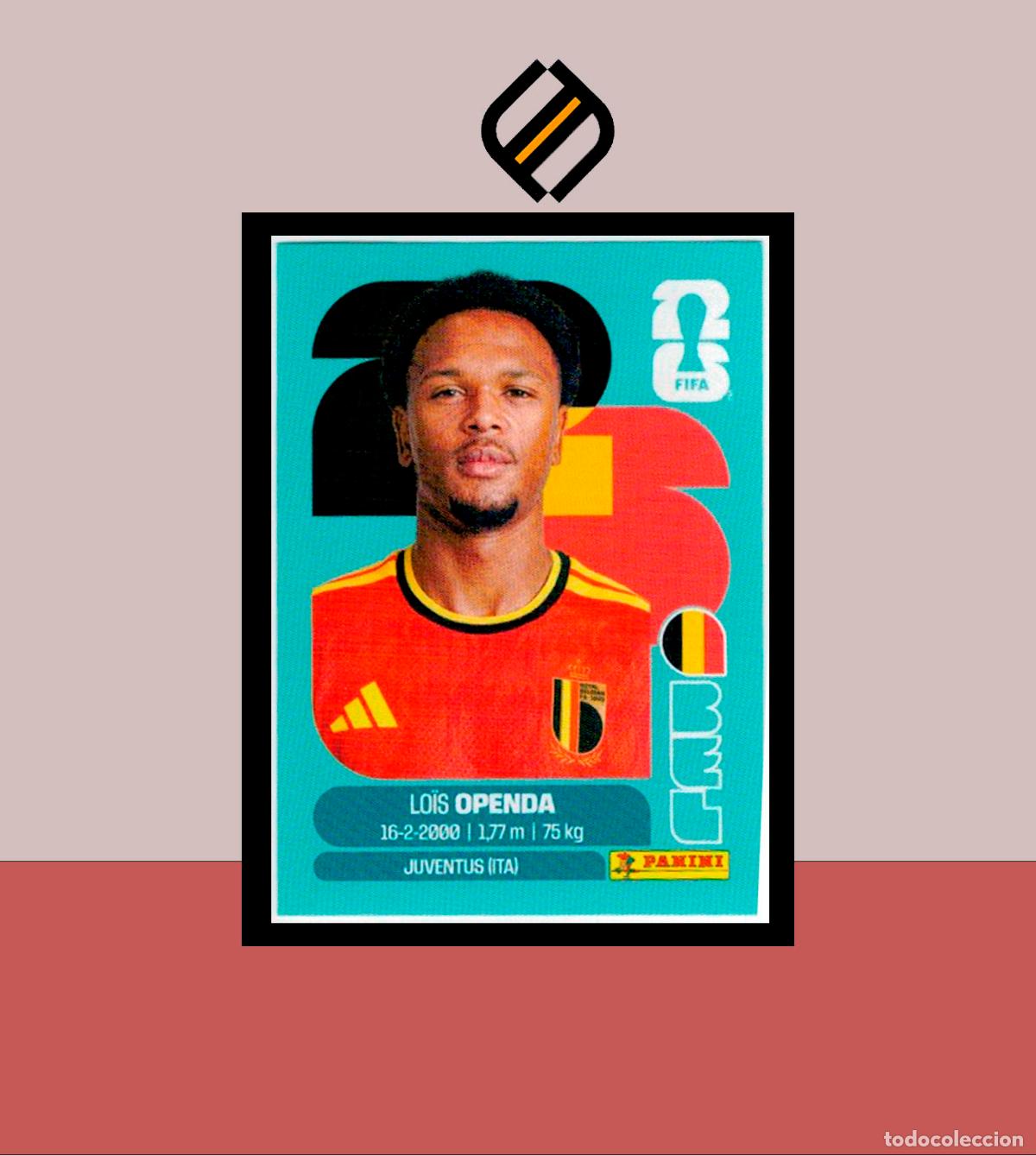 Cromos de Futebol: PANINI FIFA CLUB WORLD CUP 2026 26 BEL 19 LOIS OPENDA B&Eacute;LGICA STICKER MUNDIAL MEX CAN USA