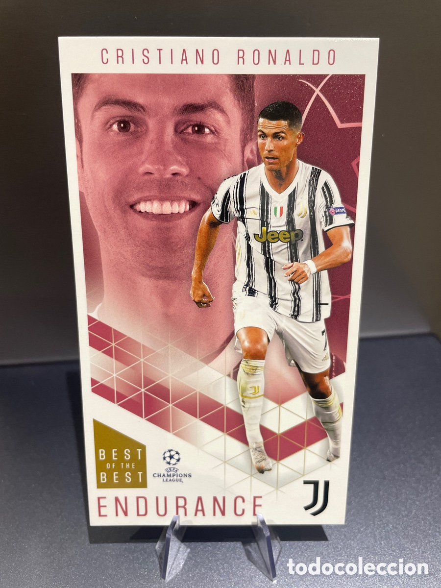 Cromos de f&uacute;tbol: Cristiano Ronaldo 55 Endurance Best of the Best UCL 2020-21 Topps Juventus