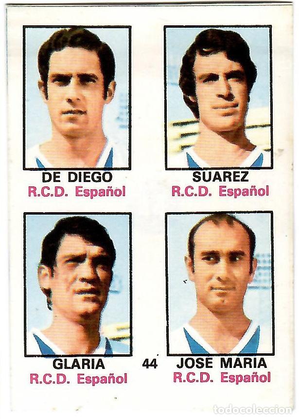 Figurine di Calcio: Adhesivo n&ordm; 44 del album de futbol 1974-75, FHER (R.C.D. Espa&ntilde;ol)