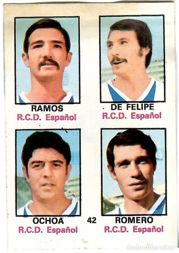 Figurine di Calcio: Adhesivo n&ordm; 42 del album de futbol 1974-75, FHER (R.C.D. Espa&ntilde;ol)