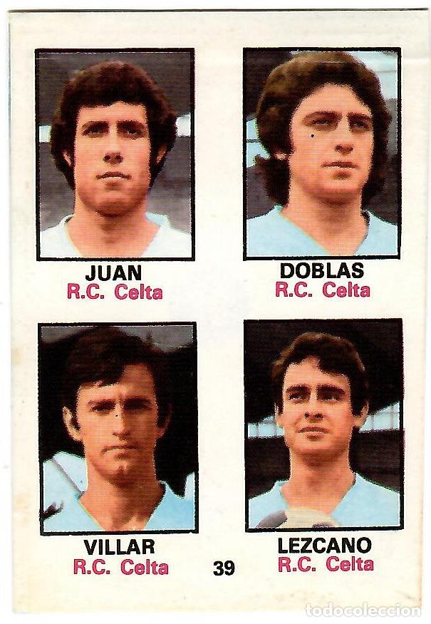 Fu&szlig;ball-Sticker: Adhesivo n&ordm; 39 del album de futbol 1974-75, FHER (R.C. Celta de Vigo)