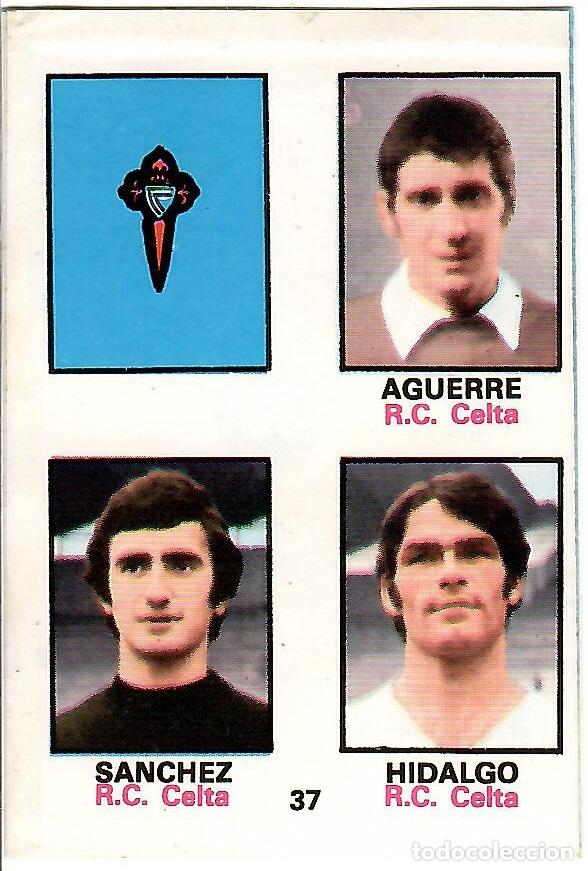 Figurine di Calcio: Adhesivo n&ordm; 37 del album de futbol 1974-75, FHER (R.C. Celta de Vigo)