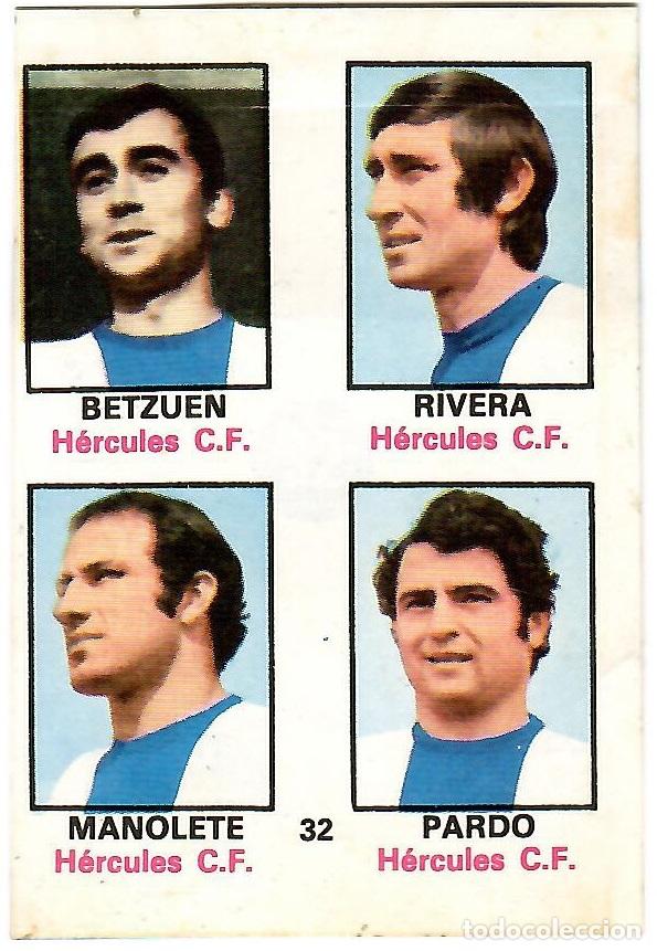 Cromos de f&uacute;tbol: Adhesivo n&ordm; 32 del album de futbol 1974-75, FHER (R. Betis Balompie)