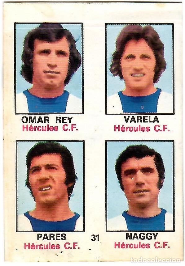 Cromos de f&uacute;tbol: Adhesivo n&ordm; 31 del album de futbol 1974-75, FHER (R. Betis Balompie)