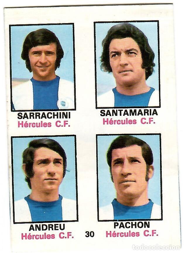 Cromos de f&uacute;tbol: Adhesivo n&ordm; 30 del album de futbol 1974-75, FHER (R. Betis Balompie)