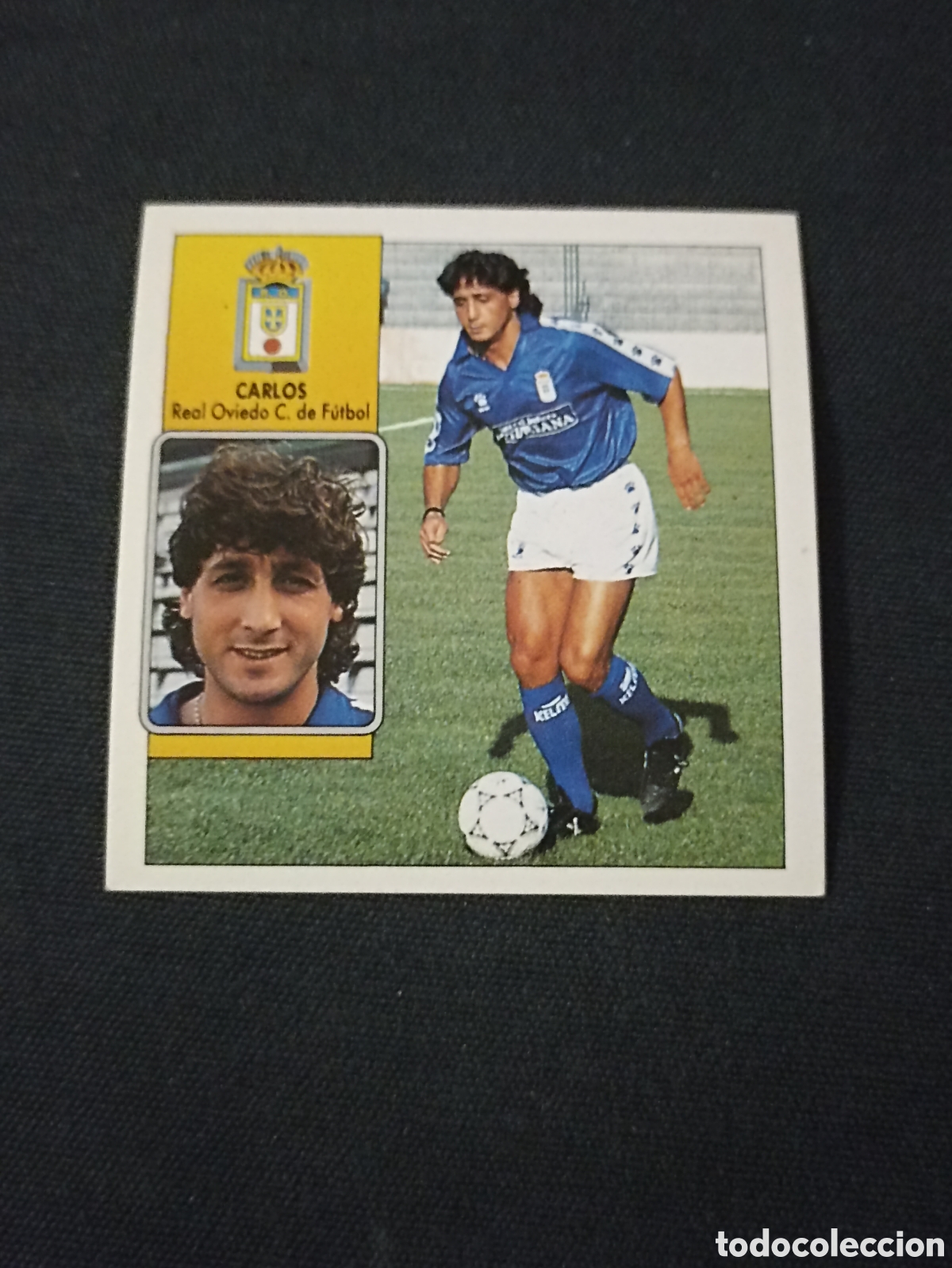 Cromos de f&uacute;tbol: Carlos ( Real Oviedo Club De F&uacute;tbol ). Liga este 92-93. Nunca pegado