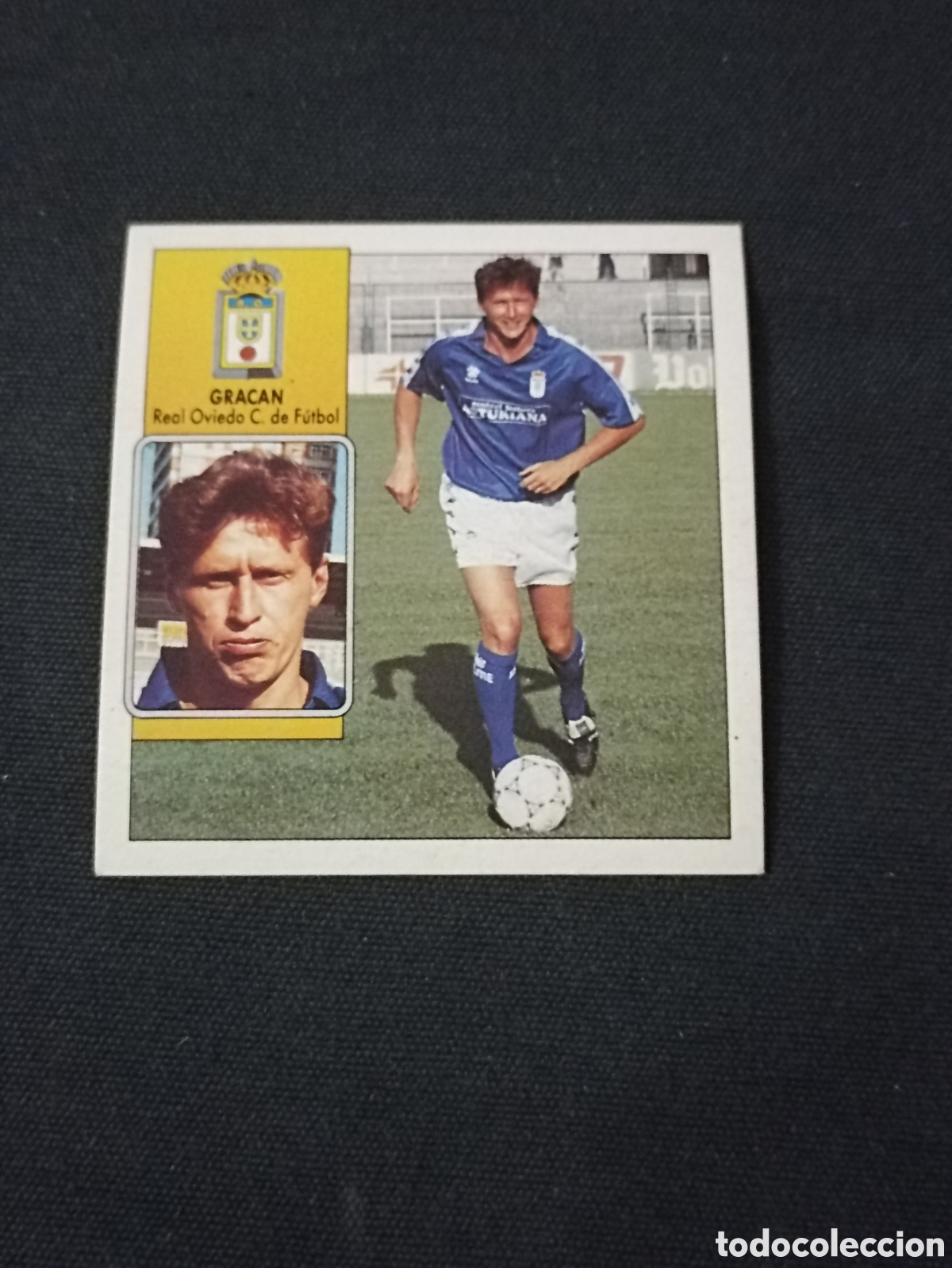 Cromos de Futebol: Gracan ( Real Oviedo Club De F&uacute;tbol ). Liga este 92-93. Nunca pegado