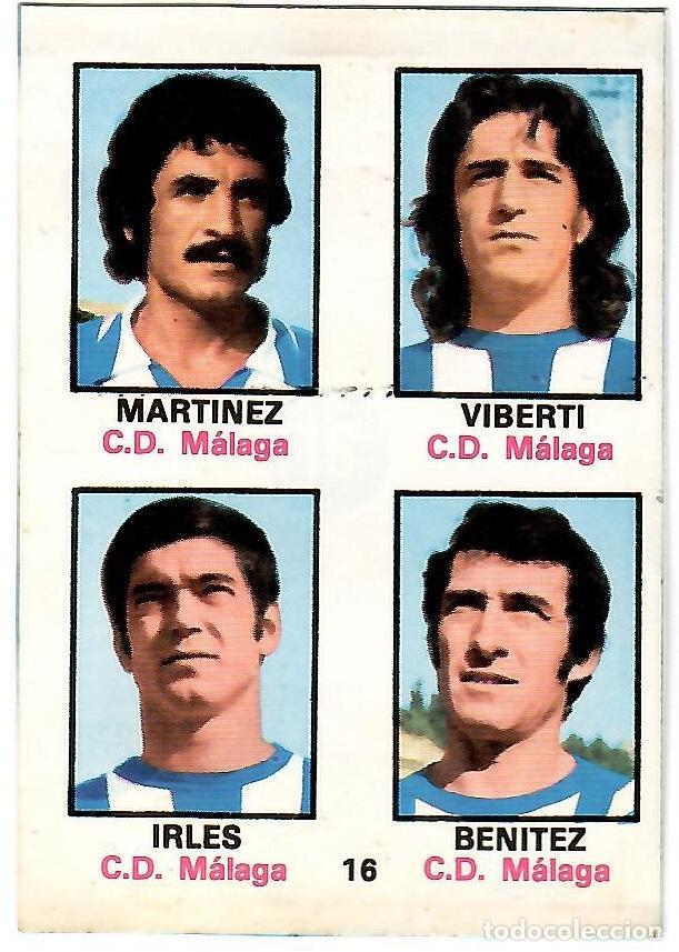 Figurine di Calcio: Adhesivo n&ordm; 16 del album de futbol 1974-75, FHER (C.D. Malaga)