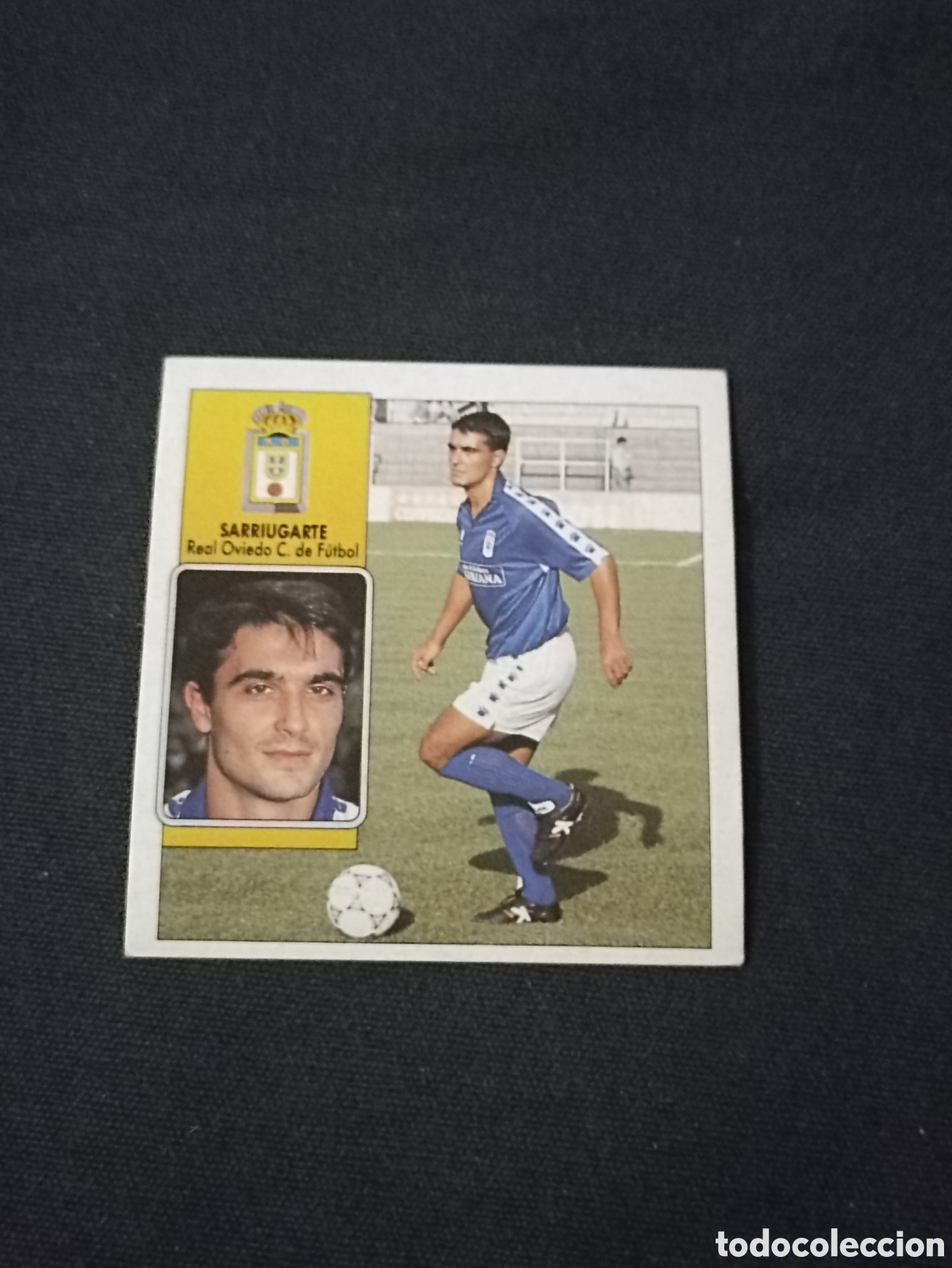 Figurine di Calcio: Sarriugarti ( Real Oviedo Club De F&uacute;tbol ). Liga este 92-93. Nunca pegado