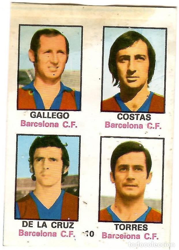 Cromos de f&uacute;tbol: Adhesivo n&ordm; 10 del album de futbol 1974-75, FHER (Barcelona C.F.)