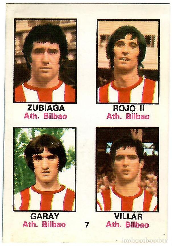 Cromos de f&uacute;tbol: Adhesivo n&ordm; 7 del album de futbol 1974-75, FHER (Ath. Bilbao)