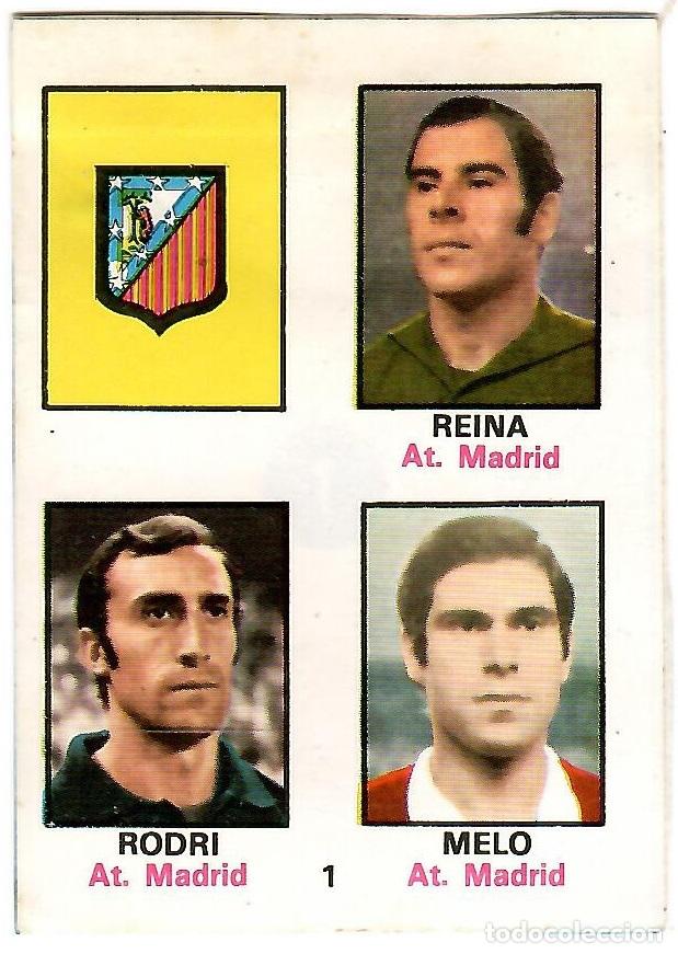 Cromos de f&uacute;tbol: Adhesivo n&ordm; 1 del album de futbol 1974-75, FHER (At. Madrid)