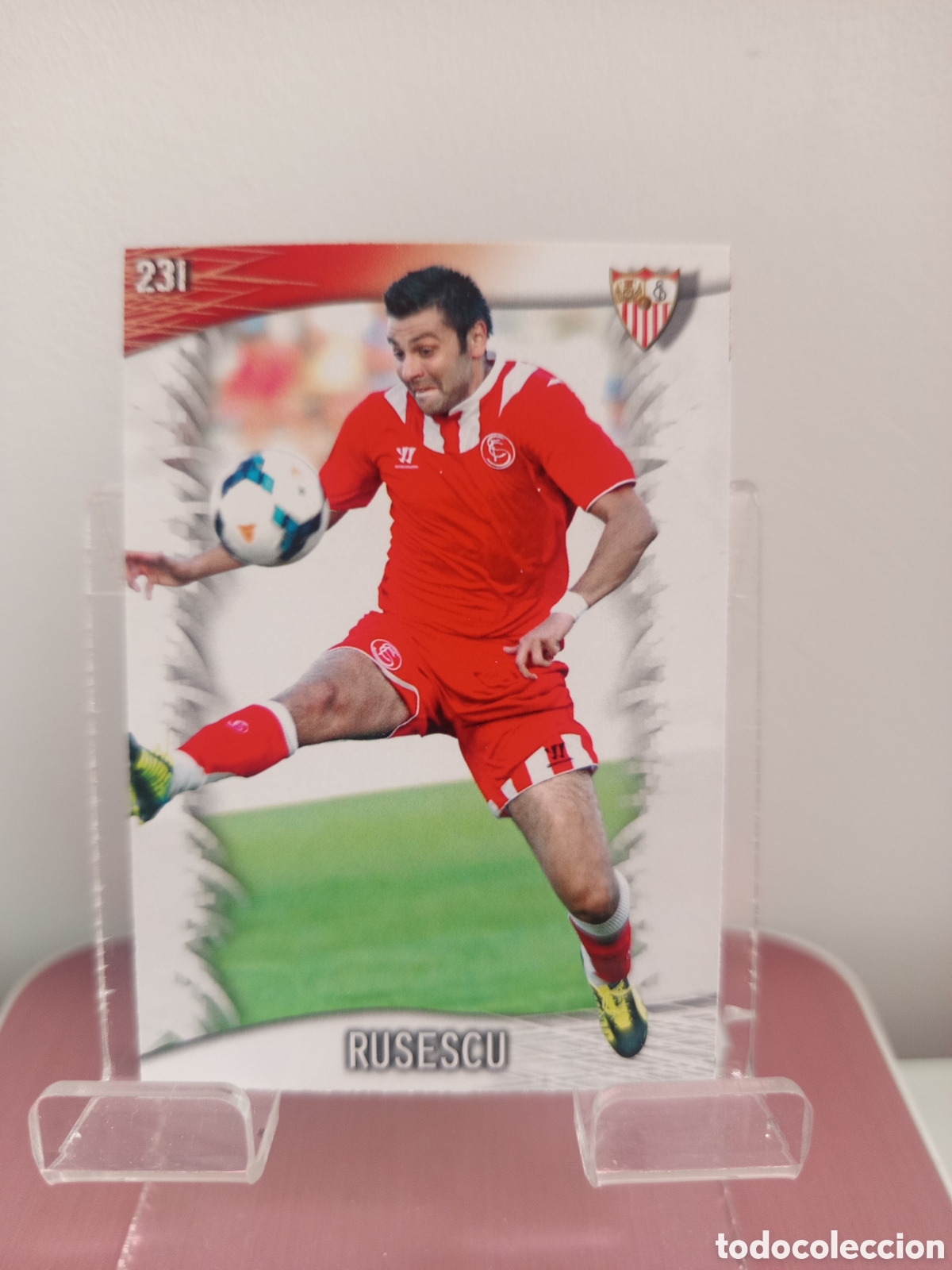 Cromos de Futebol: ❇️ CROMO CARD ⚽ RUSESCU SEVILLA 231 FICHAS LIGA QUIZ GAME 2014 13 14 2013 2014 MUNDICROMO ❇️